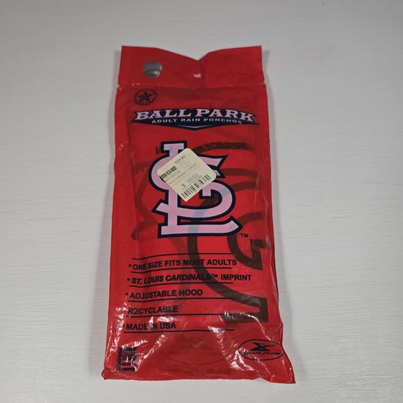 Storm Dude Other - Vintage St. Louis Cardinals Rain Poncho Red OSFM
